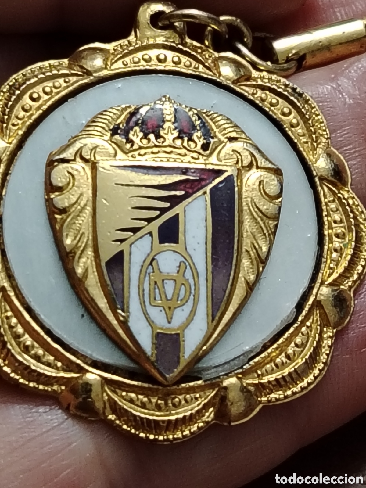 Coleccionismo de llaveros: Llavero antiguo de f&uacute;tbol del Real Valladolid