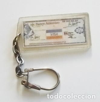 Coleccionismo de llaveros: ANTIGUO LLAVERO - VISA / BANCO ATL&Aacute;NTICO - DE PUBLICIDAD - PUBLICITARIO