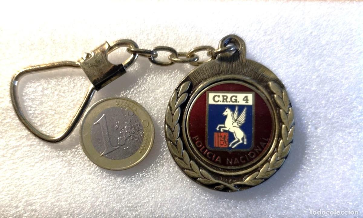 Coleccionismo de llaveros: LLAVERO ANTIGUO CUERPO NACIONAL DE POLICIA C.R.G. 4 ZARAGOZA