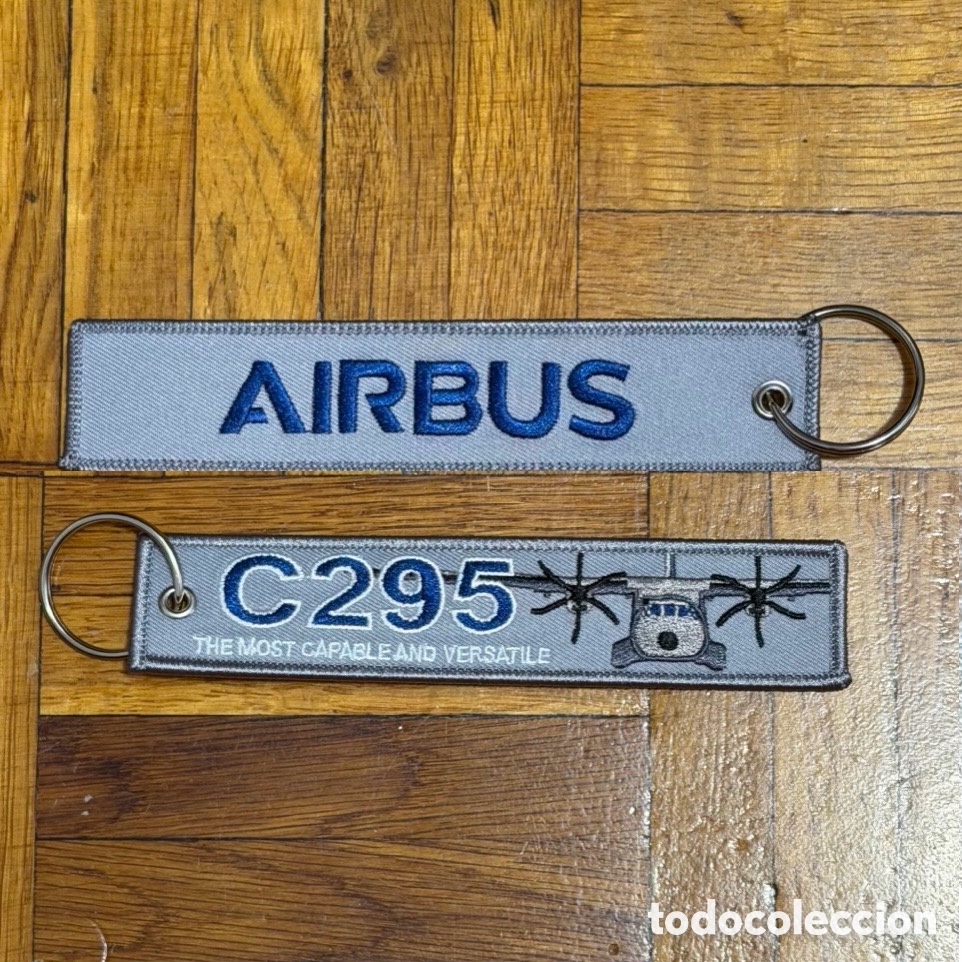 Coleccionismo de llaveros: Llavero bordado Airbus C295