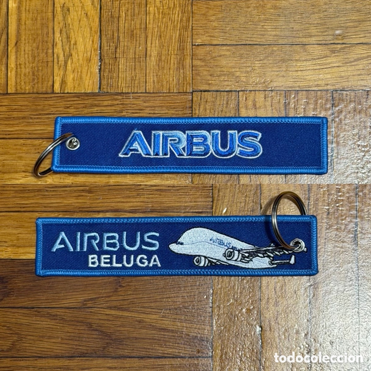 Coleccionismo de llaveros: Llavero bordado Airbus Beluga