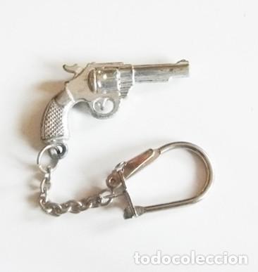 Coleccionismo de llaveros: ANTIGUO LLAVERO DE PISTOLA PLATEADA - MINIATURA - M&Aacute;S PISTOLAS LLAVEROS EN VENTA