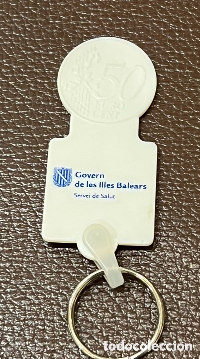 Coleccionismo de llaveros: Llavero. Para carro de la compra. Publicidad GOVERN de Les ILLES BALEARS. Servei de Salut.