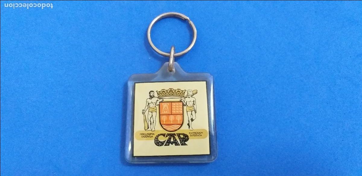 Coleccionismo de llaveros: llavero con publicidad de GAK CAP DE METACRILATO PLASTICO TRANSPARENTE