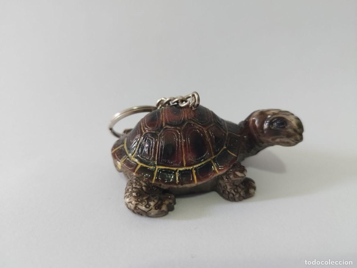 Coleccionismo de llaveros: Llavero tortuga terrestre figura realista con caparaz&oacute;n &ndash; Coleccionismo