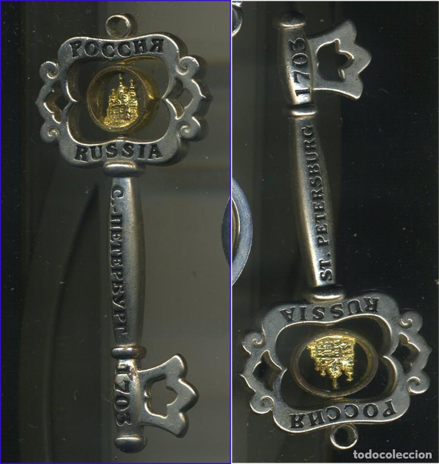 Coleccionismo de llaveros: LLAVE COLGANTE RECUERDO DE SAN PETERSBURG 1703 POCCHA RUSIA