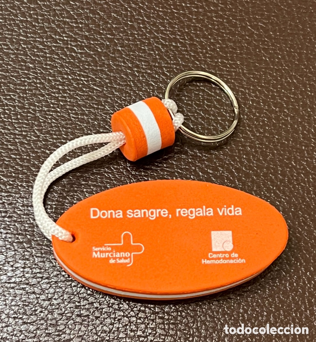 Coleccionismo de llaveros: Llavero de agua. Centro de Hemodonacion. Murcia.