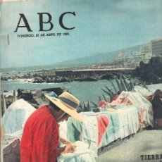 Coleccionismo de Los Domingos de ABC: ABC. 25-4-1965. FRANCISCO PIZARRO, GUILLERMO MARIN, VALLADOLID, EGIPTO E ISRAEL, KENNEDY. Lote 28922176