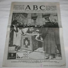 Coleccionismo de Los Domingos de ABC: FACSIMIL ABC DEL DIARIO DEL 5 DE ABRIL DE 1910 - INAUGURACION OBRAS DE LA GRAN VIA POR ALFONSO XIII
