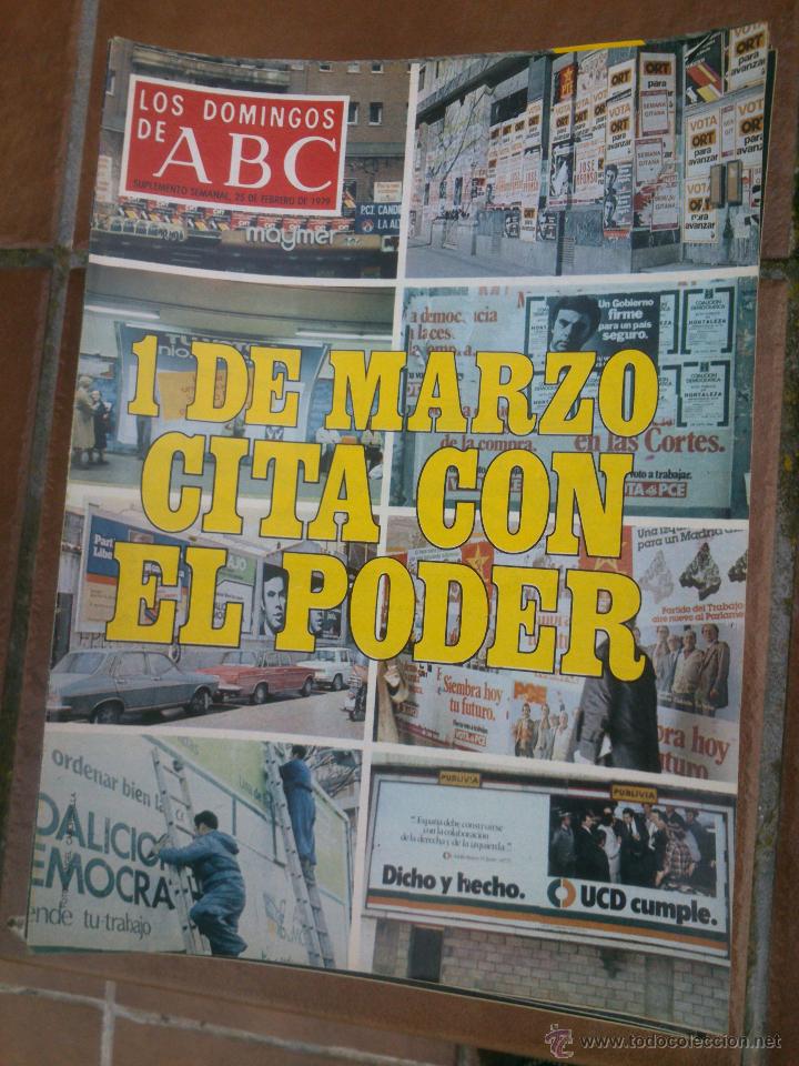 Coleccionismo de Los Domingos de ABC: LOS DOMINGOS DE ABC.1 DE MARZO CITA CON EL PODER. - Foto 1