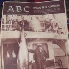 Coleccionismo de Los Domingos de ABC: ABC 3 SEPTIEMBRE 1962 PESCADO EN EL CANTABRICO. Lote 58436781