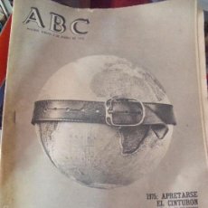 Coleccionismo de Los Domingos de ABC: ABC 2 ENERO 1975 APRETARSE EL CINTURON. Lote 58436965