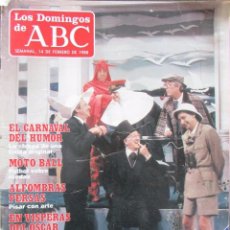 Collezionismo di Los Domingos de ABC: LOS DOMINGOS DE ABC 14 FEBRERO 1988. CHRISTINA ROSENVINGE, FIAT TIPO, MARTES Y TRECE, MOTO-BALL