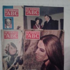 Coleccionismo de Los Domingos de ABC: LOTE DE 4 NUMEROS DE LOS DOMINGOS DE ABC - ENERO 1975. Lote 113739415