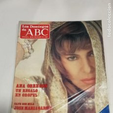 Coleccionismo de Los Domingos de ABC: REVISTA. LOS DOMINGOS DE ABC. 28/12/1986. MEJOR COCHE, ANA OBREGÓN, TRAVESTIRSE. LEER. Lote 319377498