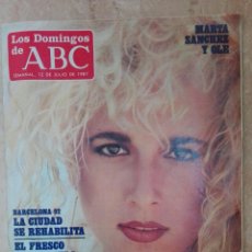 Coleccionismo de Los Domingos de ABC: LOS DOMINGOS DE ABC 12 JULIO 1987 MARTA SÁNCHEZ. Lote 359574065