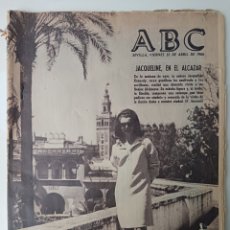 Coleccionismo de Los Domingos de ABC: ABC DE SEVILLA - JACQUELINE EN EL ALCÁZAR - 22 ABRIL 1966. Lote 364496841