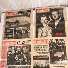 Coleccionismo de Los Domingos de ABC: FRANCO HA MUERTO EL NOTICIERO ZARAGOZA 21, 22, 23, 23 Y 25 NOVIEMBRE DE 1975. Lote 390753399