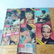 Collezionismo di Los Domingos de ABC: LOTE DE 7 ANTIGUAS REVISTAS. LOS DOMINGOS DE ABC. DE 1971 Y 1976