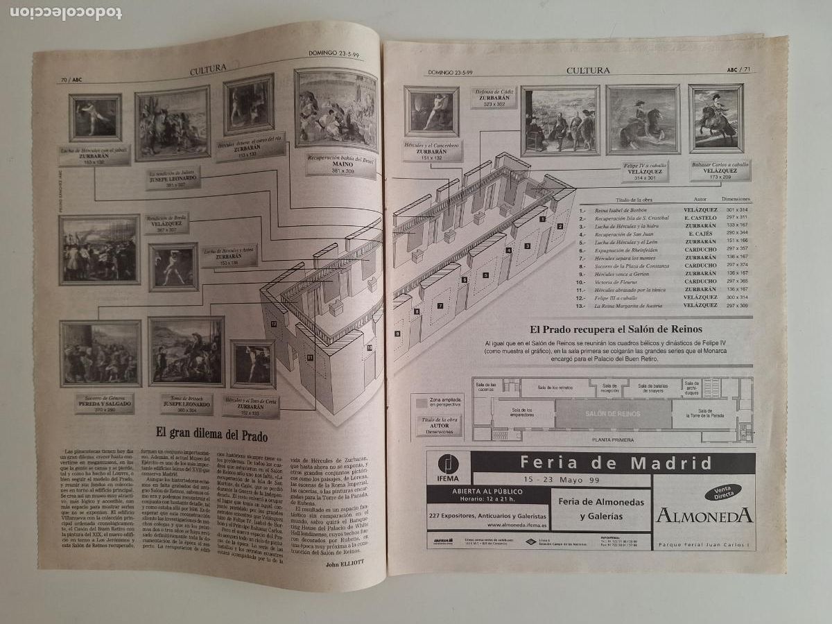 Colecionismo de Los Domingos de ABC: Recuperaci&oacute;n del Sal&oacute;n de Reinos Museo del Prado El largo viaje indios Pueblo 1999