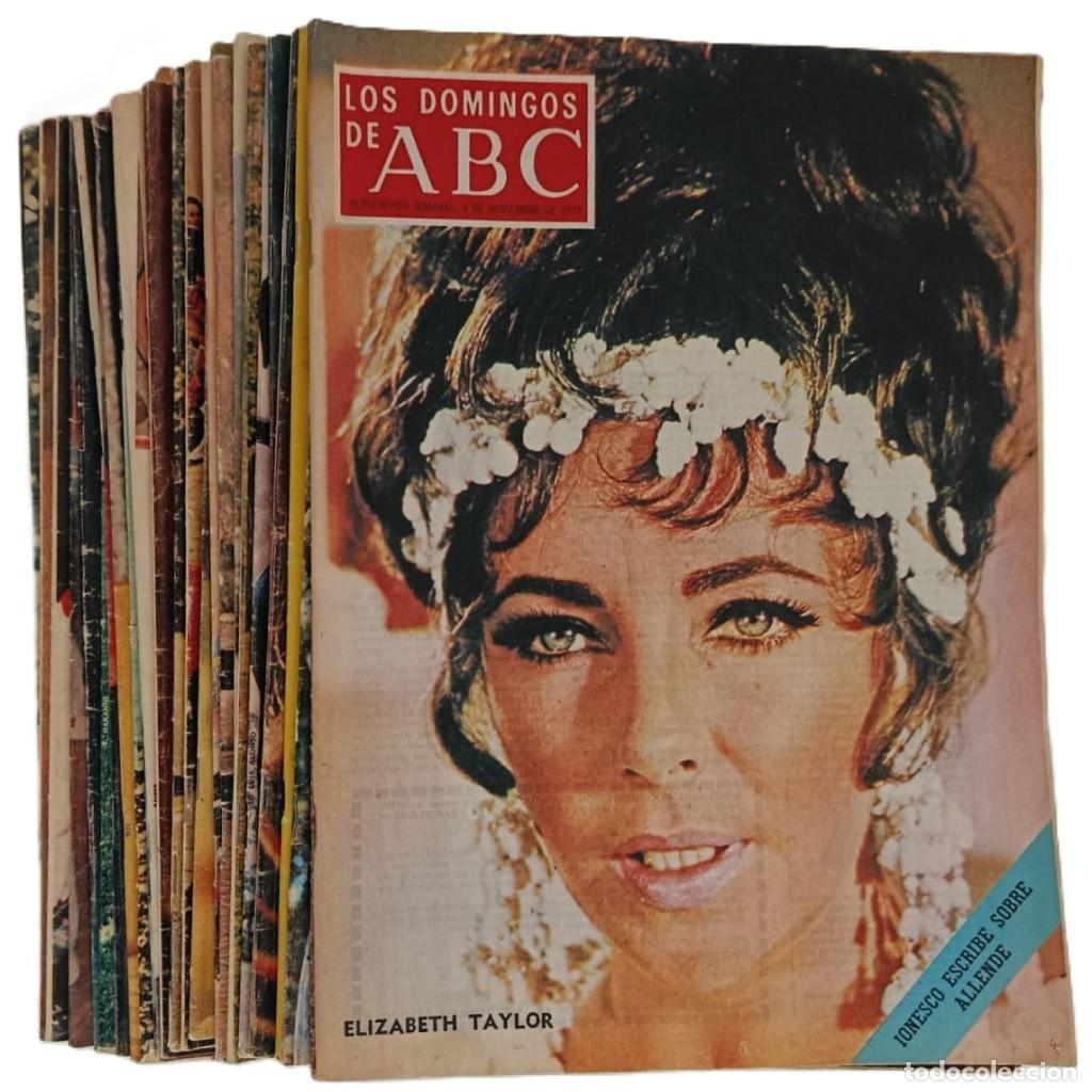 Coleccionismo de Los Domingos de ABC: LOTE 30 REVISTAS: &rdquo;LOS DOMINGOS DE ABC&rdquo;. A&Ntilde;OS 1970-1973.