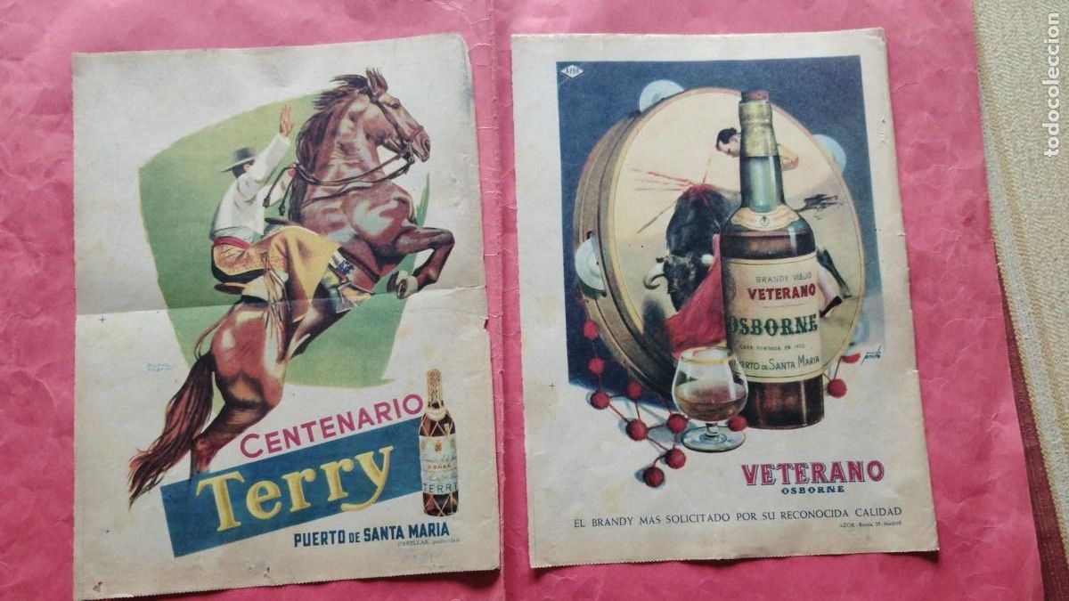 Coleccionismo de Los Domingos de ABC: MU&Ntilde;OZ CEBRIAN.-TERRY.-MANOLO PRIETO.-VETERANO.-OSBORNE.-PUBLICIDAD DE REVISTA.-A&Ntilde;OS 50-60.