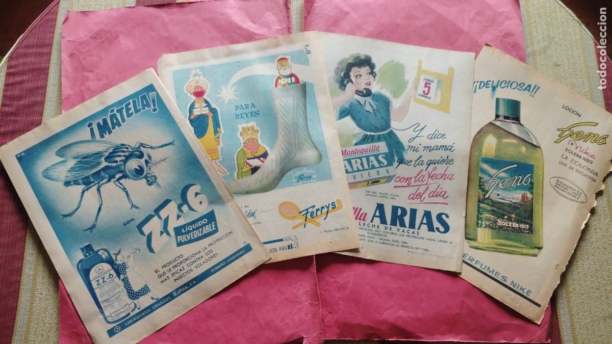 Coleccionismo de Los Domingos de ABC: ZZ.-INSECTICIDA.-PORRI&Ntilde;O.-FERRYS.-ARIAS.-HENO.-PUBLICIDAD DE REVISTA.-A&Ntilde;OS 50-60.