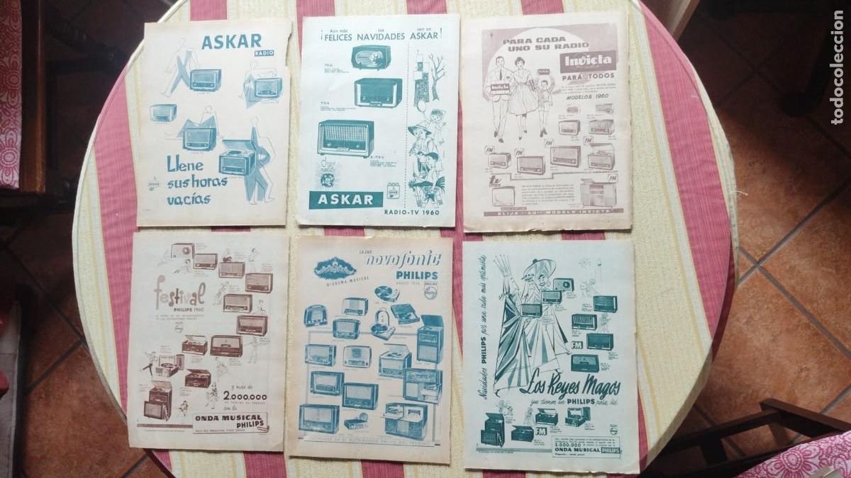 Coleccionismo de Los Domingos de ABC: ASKAR.-INVICTA.-PHILIPS.-RADIOS.-PUBLICIDAD DE REVISTAS.-A&Ntilde;OS 50-60.
