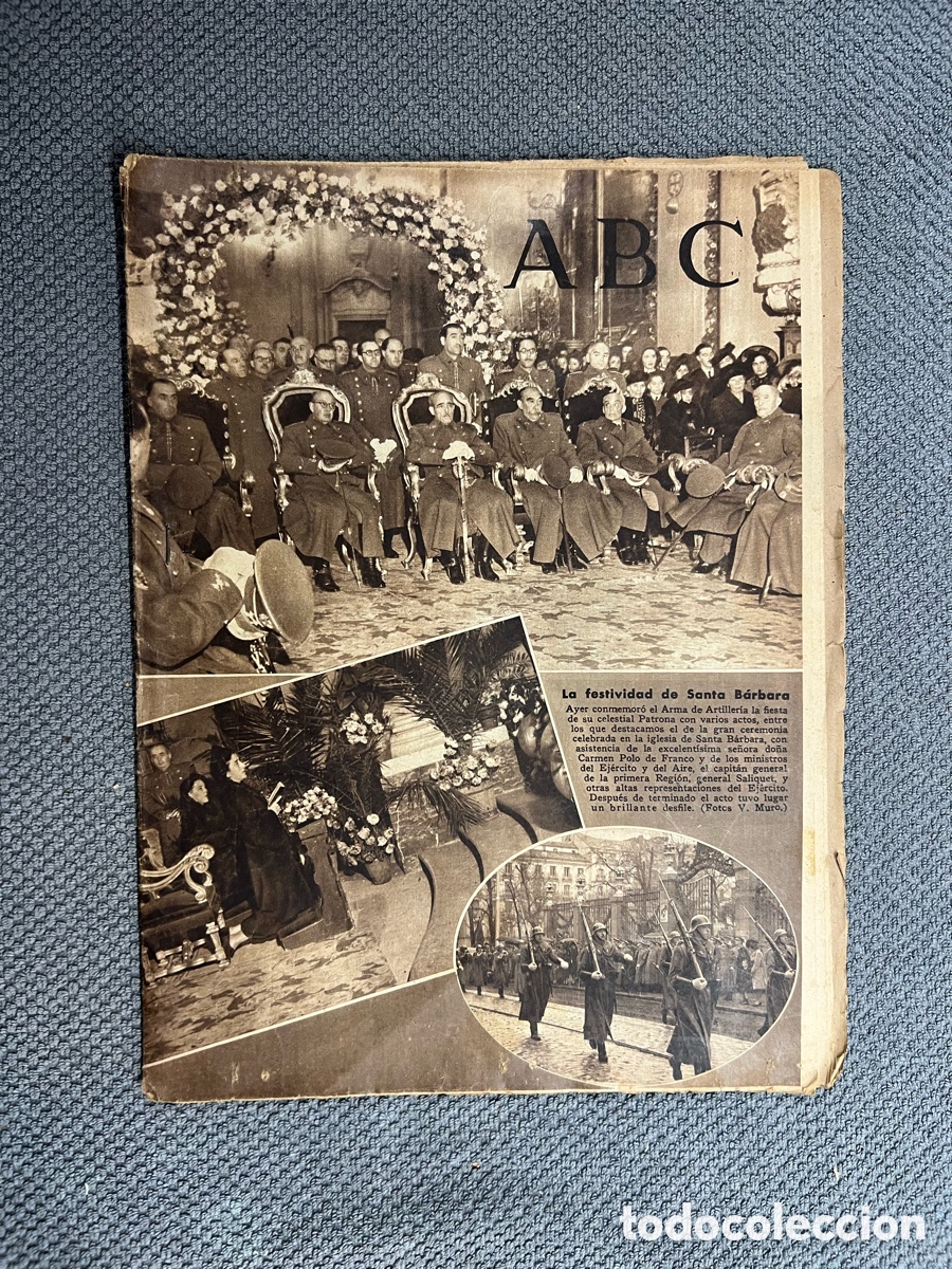 Coleccionismo de Los Domingos de ABC: PERI&Oacute;DICO ABC, 6/12/1943.. Espa&ntilde;a y Europa en el per&iacute;odo de entreguerras..