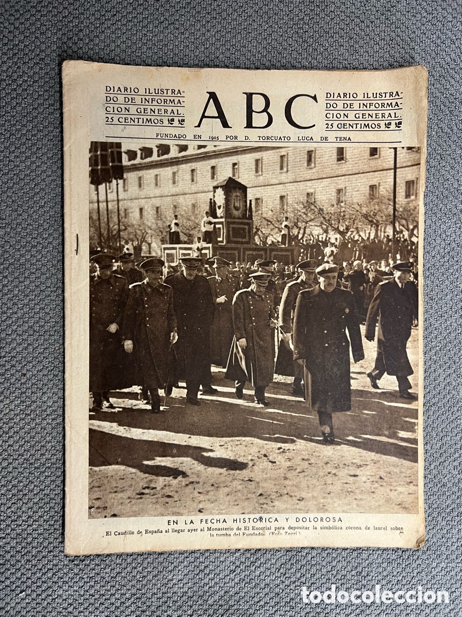 Coleccionismo de Los Domingos de ABC: PERI&Oacute;DICO ABC,22/11/1943. DOS SAN JERONIMOS DE EL GRECO, EN NUEVA YORK