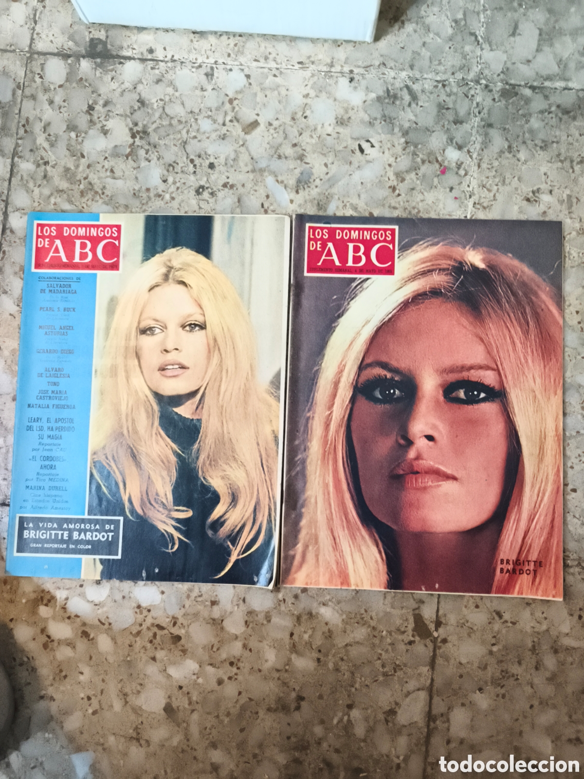 Coleccionismo de Los Domingos de ABC: Antiguas revistas los domingos de ABC portadas Brigitte Bardot