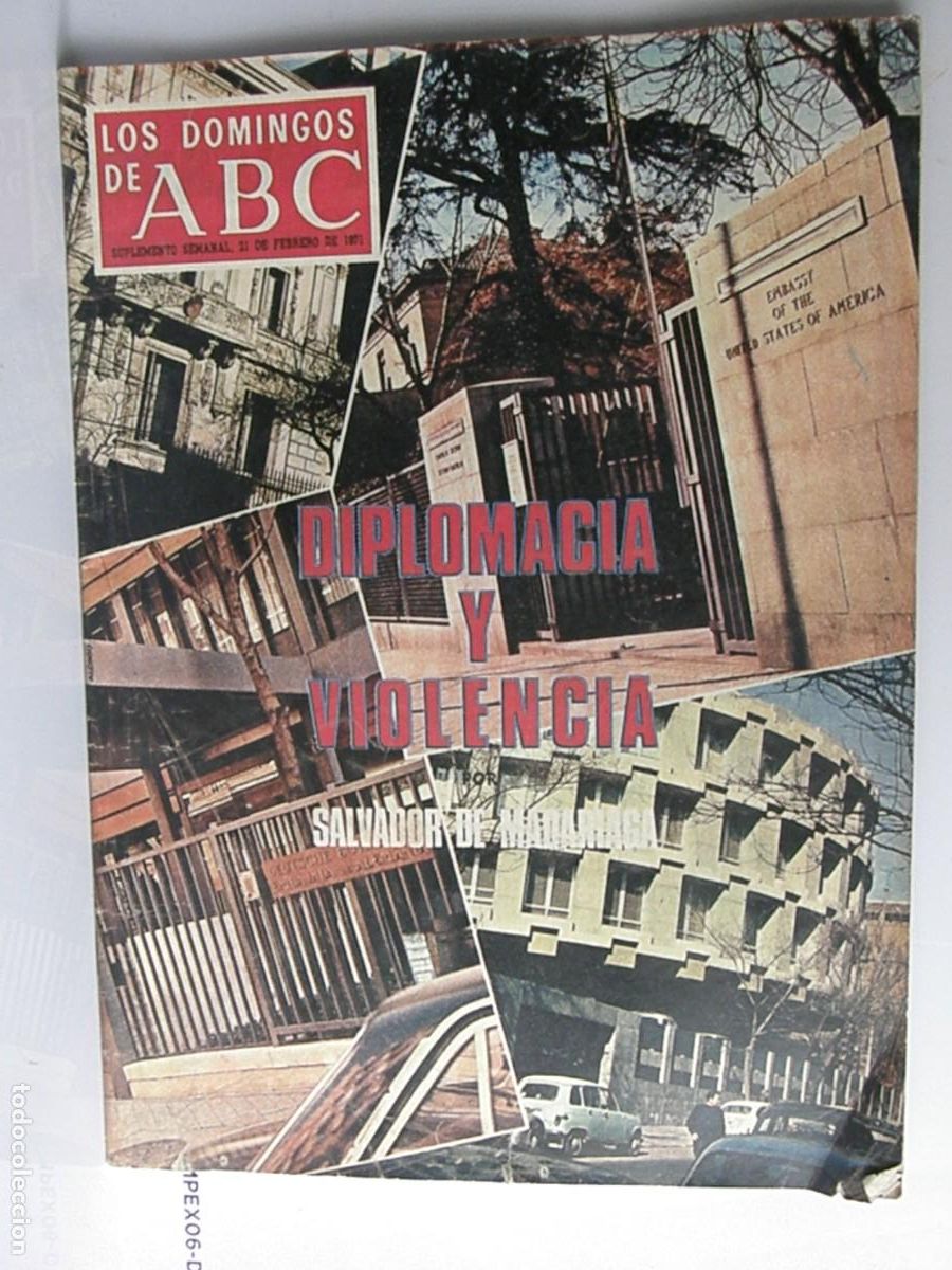 Coleccionismo de Los Domingos de ABC: Los Domingos de ABC (21 de febrero de 1971) &ndash; Diplomacia, violencia y las 10 actrices m&aacute;s bellas