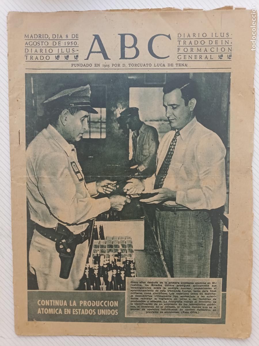 Coleccionismo de Los Domingos de ABC: ABC de 8 de Agosto de 1950