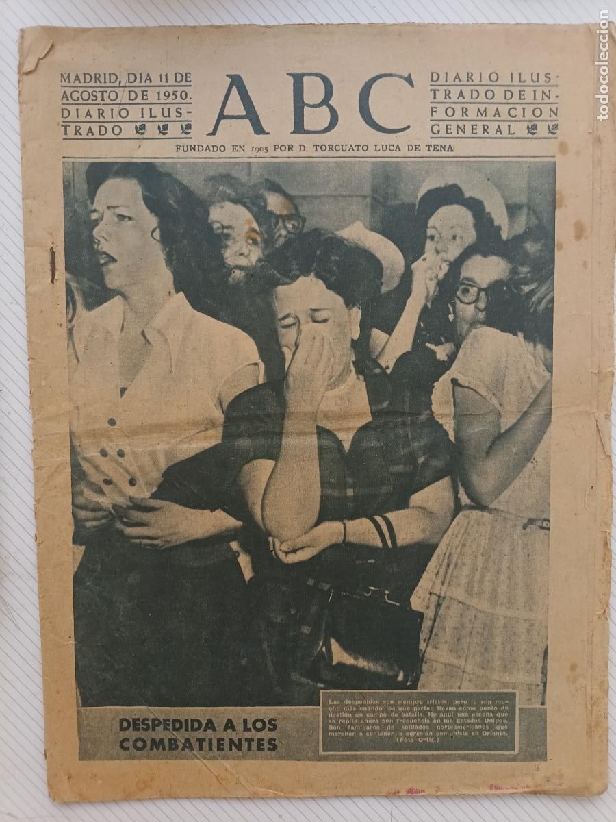 Coleccionismo de Los Domingos de ABC: ABC de 11 de Agosto de 1950