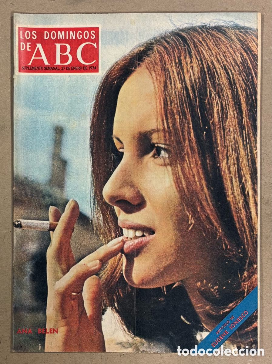 Coleccionismo de Los Domingos de ABC: LOS DOMINGOS DE ABC (1975). ANA BELEN,... VER SUMARIO EN FOTOGRAF&Iacute;AS.