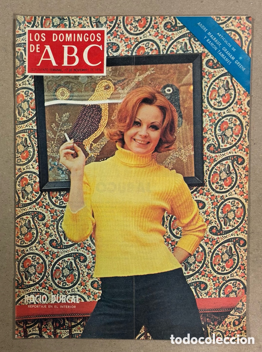 Coleccionismo de Los Domingos de ABC: LOS DOMINGOS DE ABC (1974). ROC&Iacute;O D&Uacute;RCAL,&hellip;