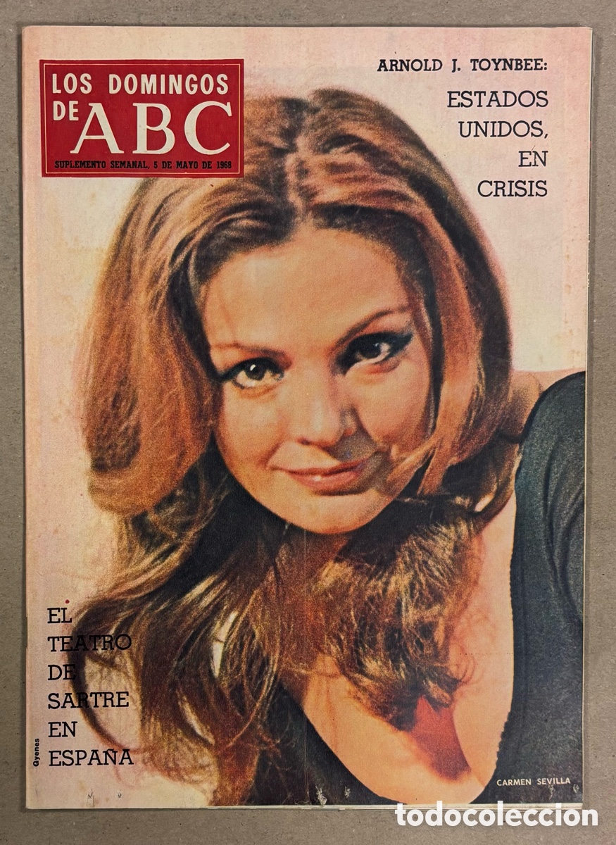 Coleccionismo de Los Domingos de ABC: LOS DOMINGOS DE ABC (1968). CARMEN SEVILLA, ESPA&Ntilde;A Vs INGLATERRA F&Uacute;TBOL,&hellip;