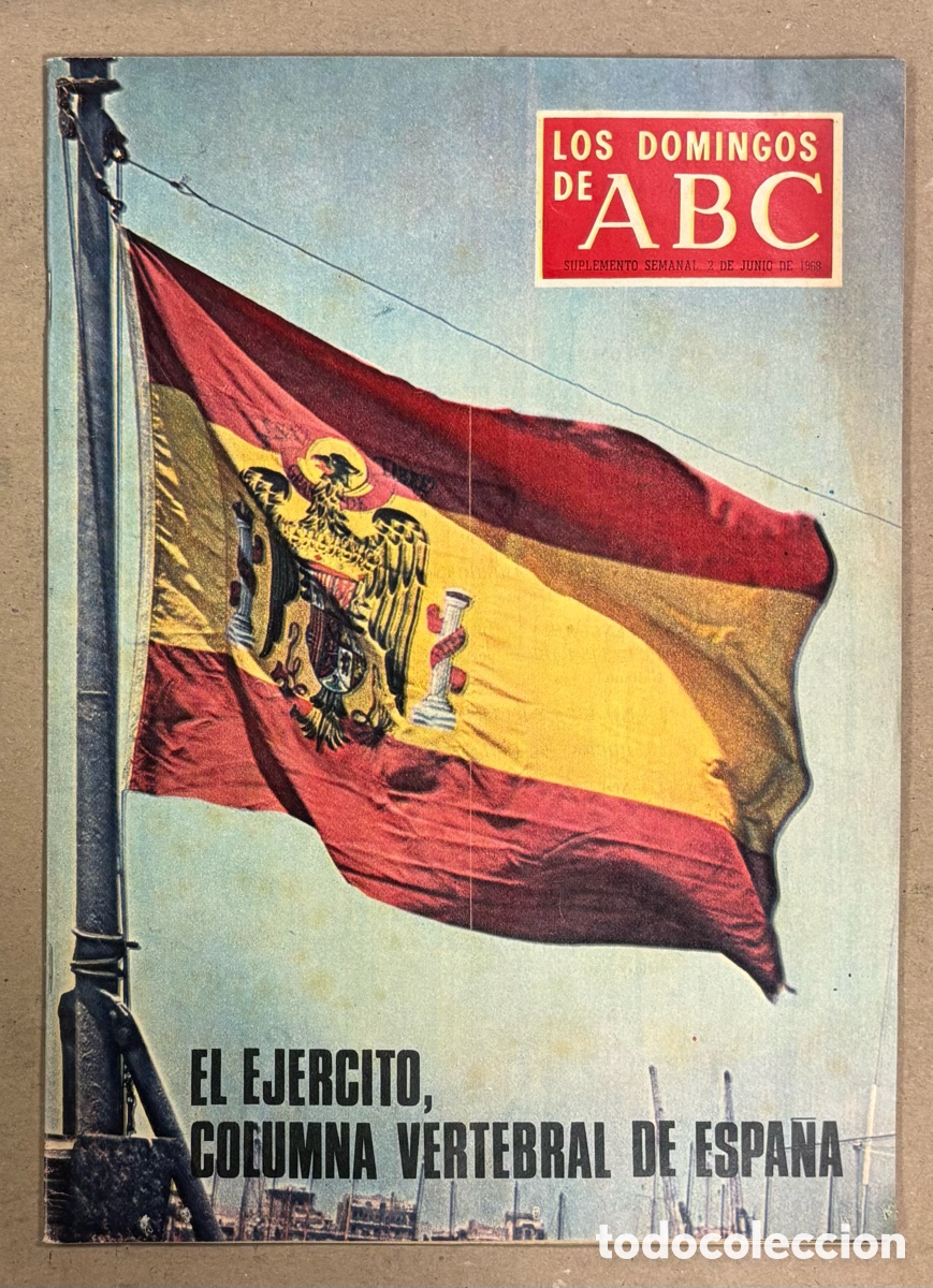 Coleccionismo de Los Domingos de ABC: LOS DOMINGOS DE ABC (1968). EL EJ&Eacute;RCITO ESPA&Ntilde;OL, JUGADORES ESPA&Ntilde;OLES DE F&Uacute;TBOL, JANE FONDA