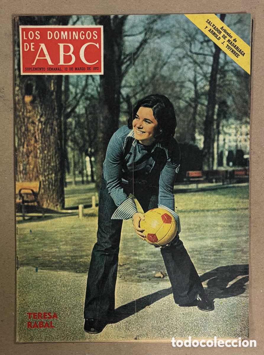 Coleccionismo de Los Domingos de ABC: LOS DOMINGOS DE ABC (1972). TERESA RABAL, MARISA MELL, GLORIA FUERTES,&hellip;.