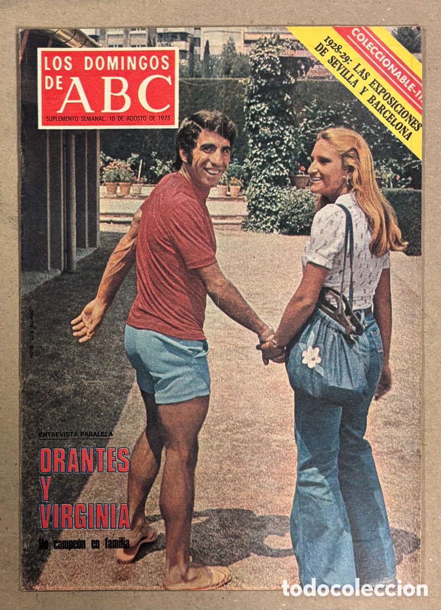 Coleccionismo de Los Domingos de ABC: LOS DOMINGOS DE ABC (1975). MANOLO ORANTES Y VIRGINIA, MIGUEL DE LA CUADRA SALCEDO,&hellip;.