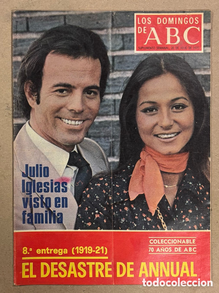 Coleccionismo de Los Domingos de ABC: LOS DOMINGOS DE ABC (1975). JULIO IGLESIAS E ISABEL PREYSLER, ESPA&Ntilde;OLES EN EL HIMALAYA,..