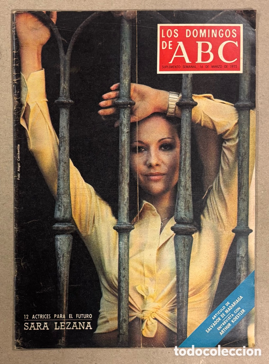 Coleccionismo de Los Domingos de ABC: LOS DOMINGOS DE ABC (1975). SARA LEZANA, ANTONIO L&Aacute;MELA,&hellip;