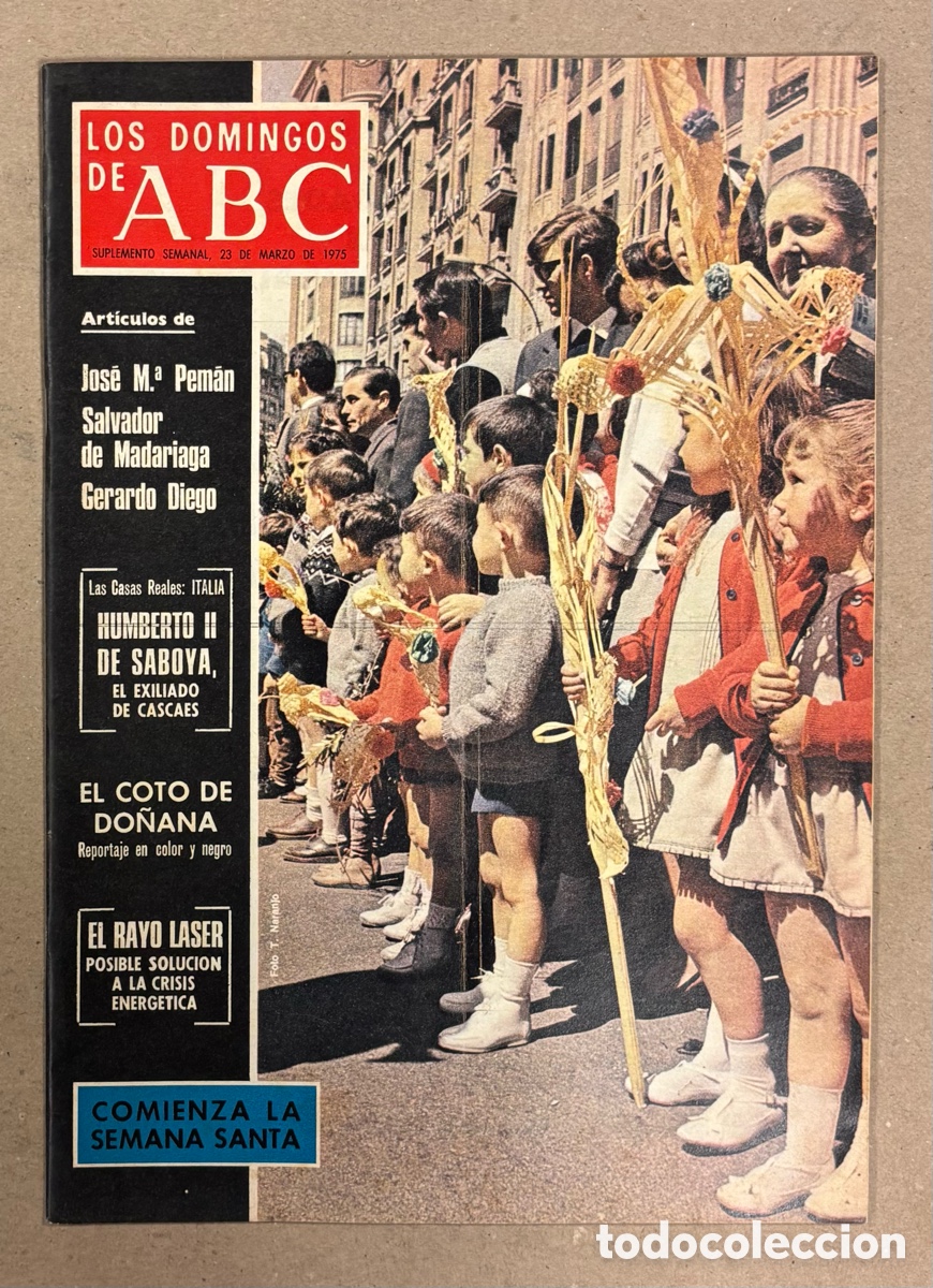 Coleccionismo de Los Domingos de ABC: LOS DOMINGOS DE ABC (1975). SEMANA SANTA, DO&Ntilde;ANA,&hellip; VER SUMARIO EN FOTOGRAF&Iacute;AS.