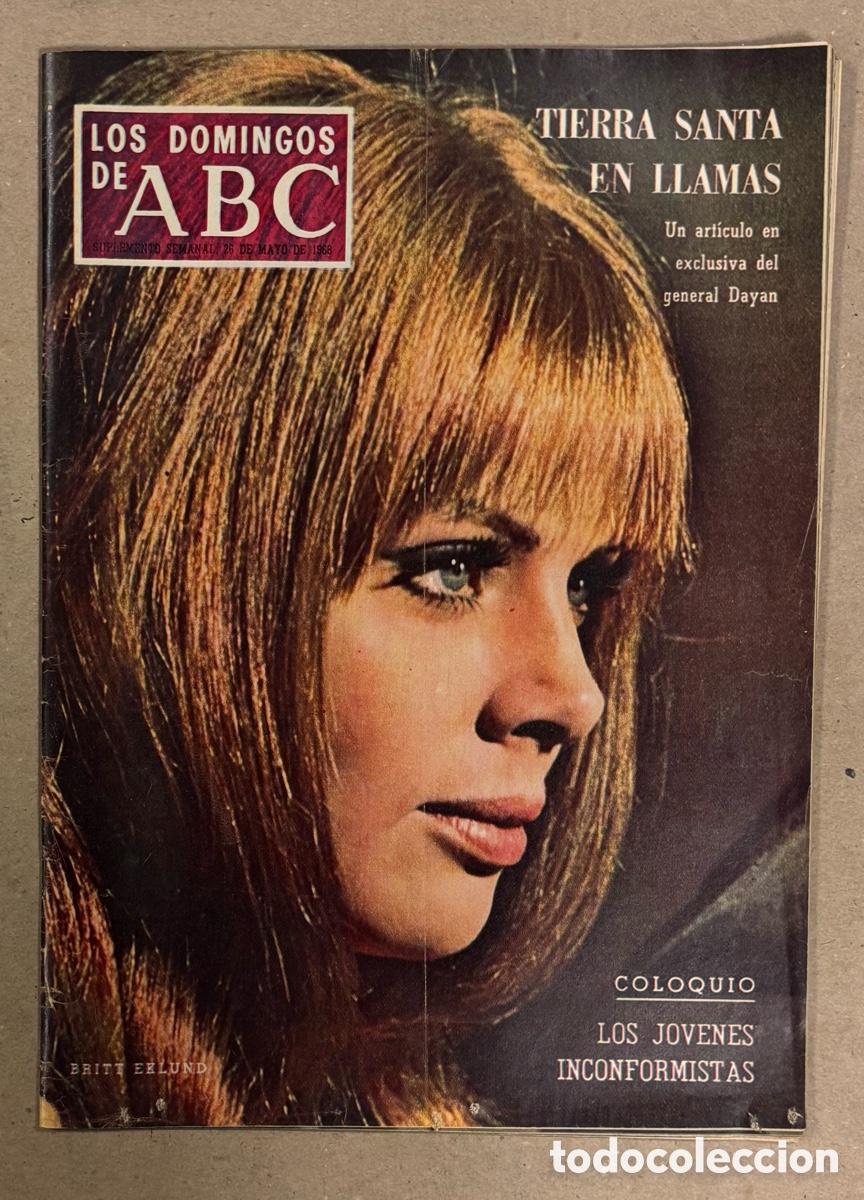 Coleccionismo de Los Domingos de ABC: LOS DOMINGOS DE ABC (1968). BRITT EKLUND, ESPA&Ntilde;A COPA DAVIS, ROC&Iacute;O FERN&Aacute;NDEZ DE C&Oacute;RDOBA,..