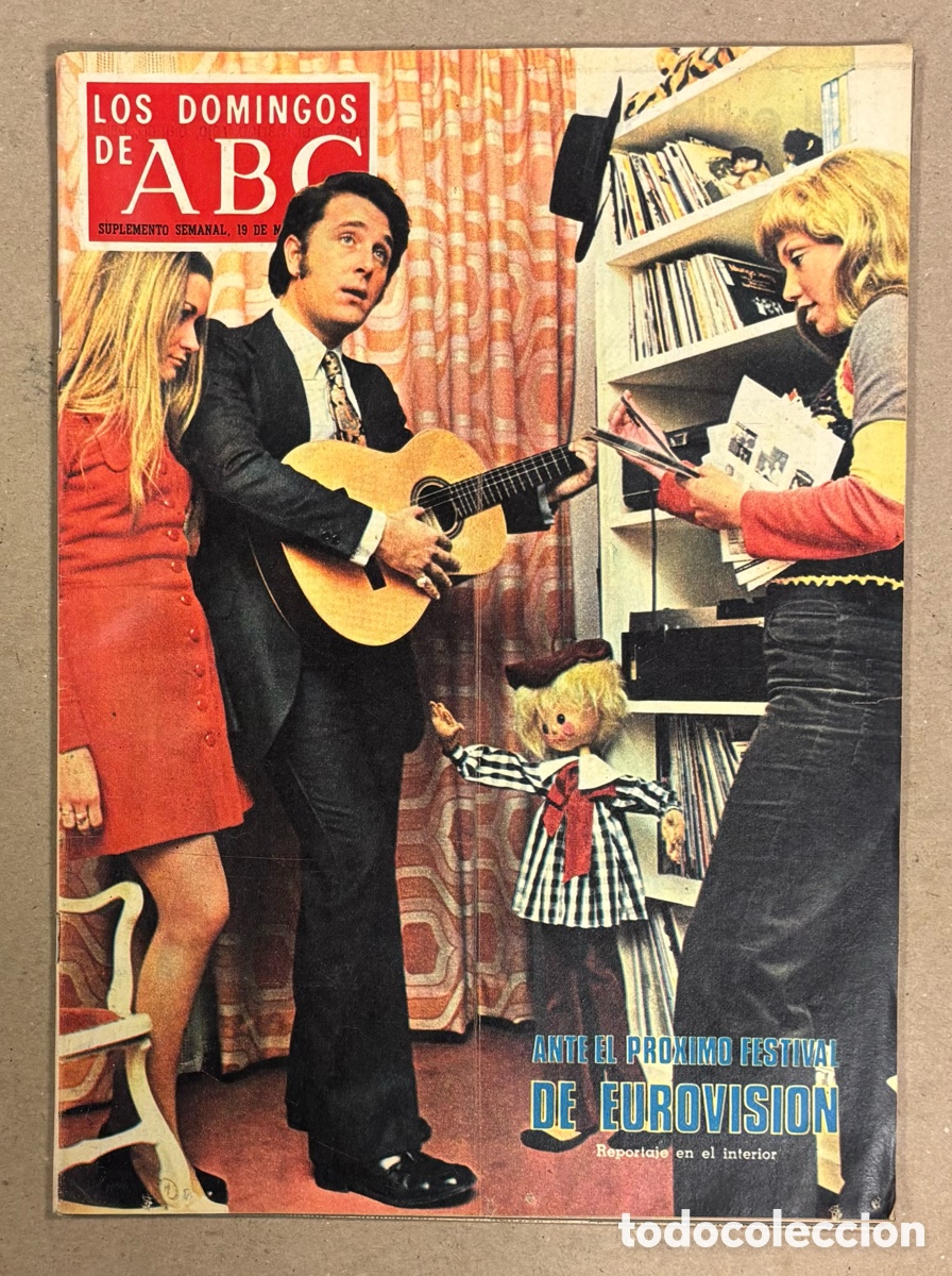 Coleccionismo de Los Domingos de ABC: LOS DOMINGOS DE ABC (1972). FESTIVAL DE EUROVISI&Oacute;N,&hellip;