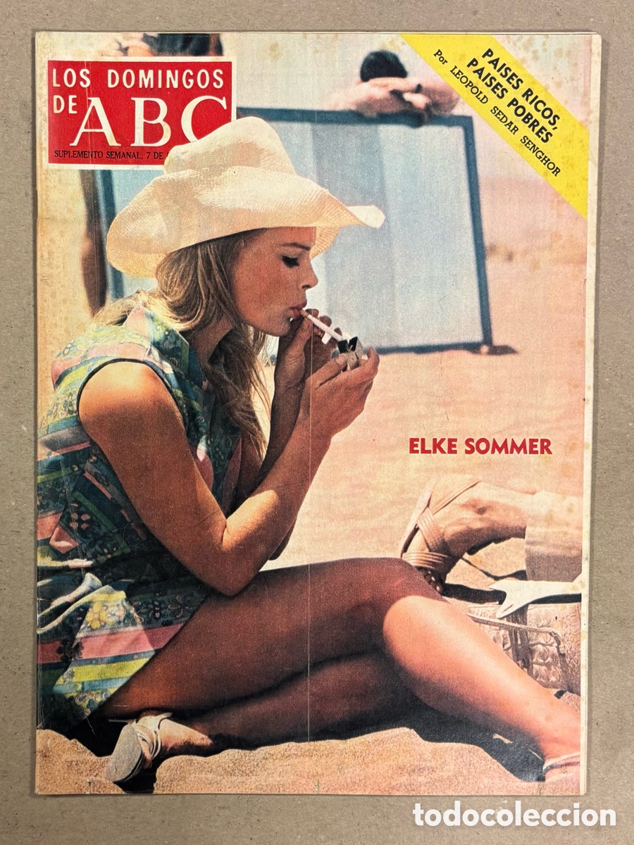 Coleccionismo de Los Domingos de ABC: LOS DOMINGOS DE ABC (1973). ELKE SOMMER, FRANCISCO UMBRAL, CARMEN ORD&Oacute;&Ntilde;EZ, PELEAS DE GALLOS