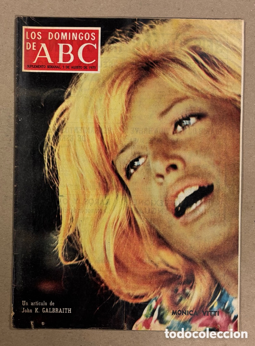 Coleccionismo de Los Domingos de ABC: LOS DOMINGOS DE ABC (1973). MONICA VITTI, GADHAFI, INCENDIOS FORESTALES,..,