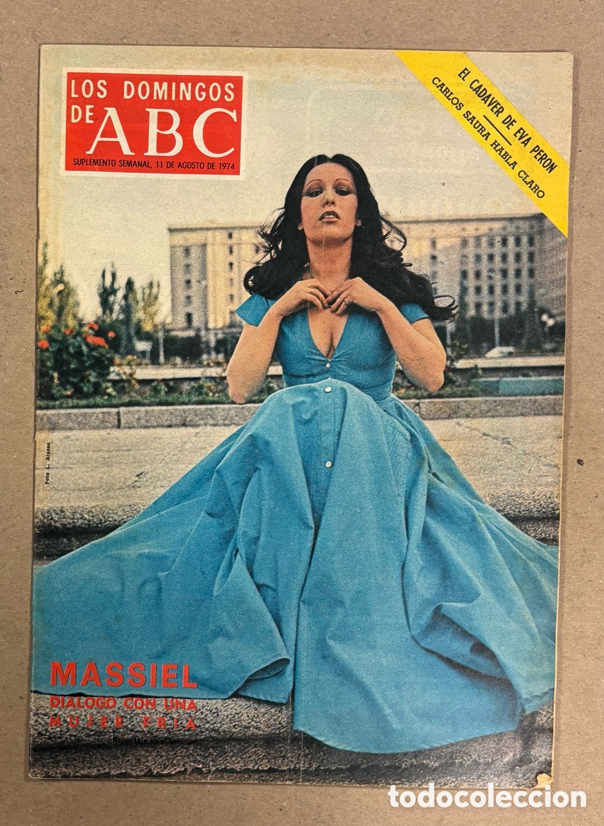 Coleccionismo de Los Domingos de ABC: LOS DOMINGOS DE ABC (1974). MASSIEL, EVA PER&Oacute;N, CARLOS SAURA,&hellip;