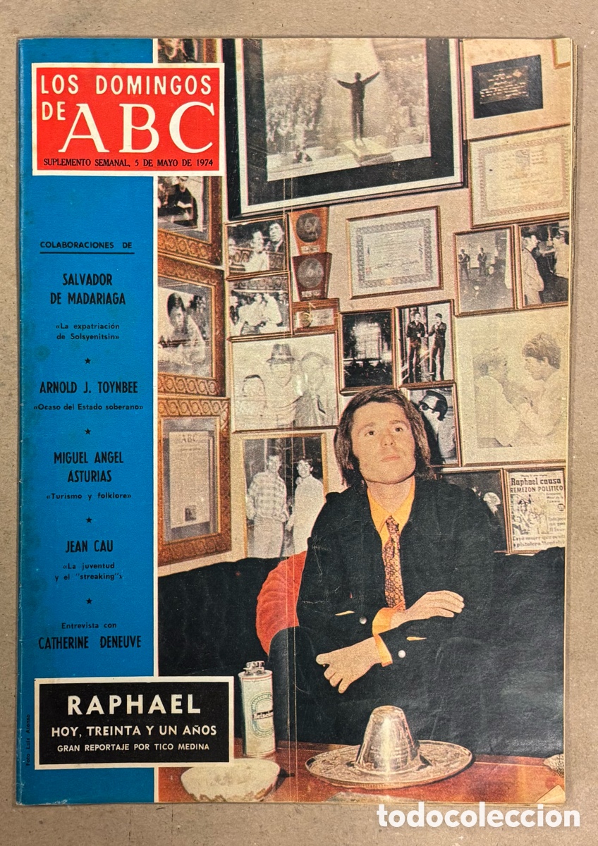 Coleccionismo de Los Domingos de ABC: LOS DOMINGOS DE ABC (1974). RAPHAEL, CATHERINE DENEUVE, JOS&Eacute; LAMIEL, ALFONSO OSORIO,&hellip;