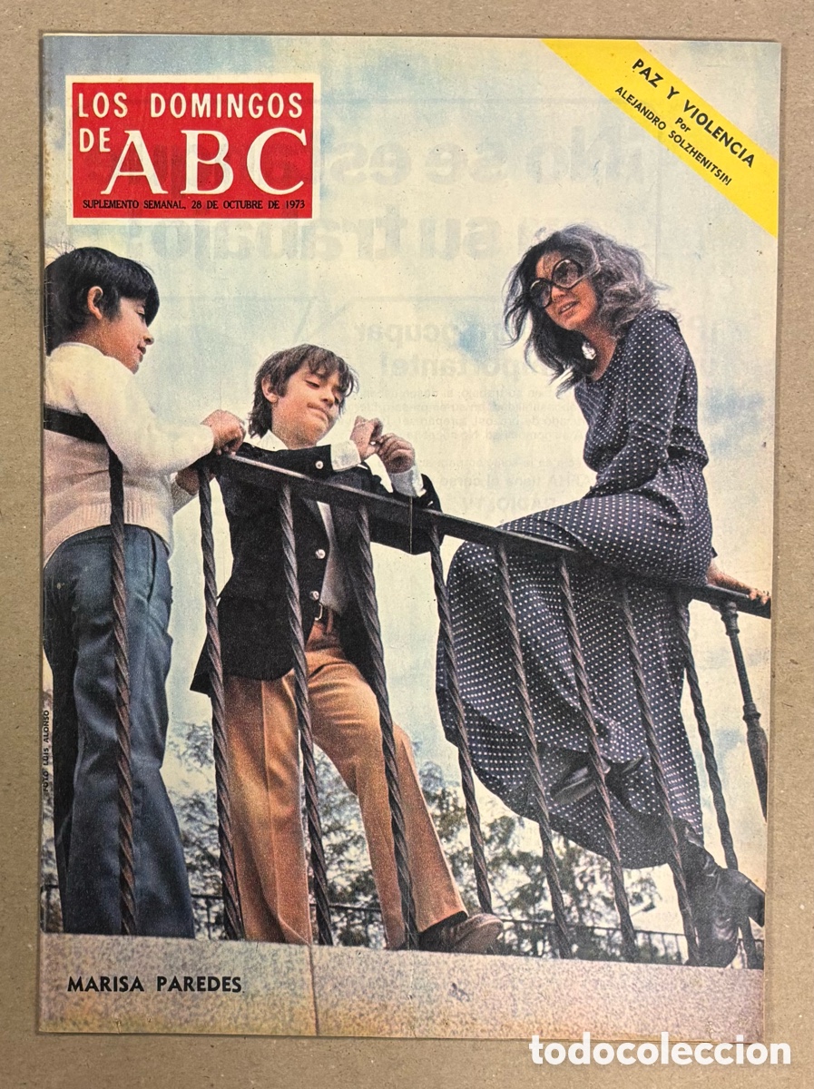 Coleccionismo de Los Domingos de ABC: LOS DOMINGOS DE ABC (1973). MARISA PAREDES, ANA DIOSDADO,.., VER SUMARIO EN FOTOGRAF&Iacute;AS.